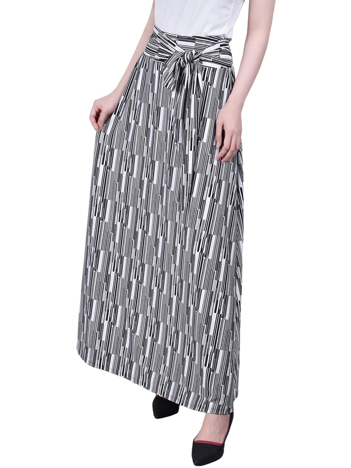 

Женская миниатюрная юбка макси-макси с завязками на талии NY Collection, цвет dark wooden