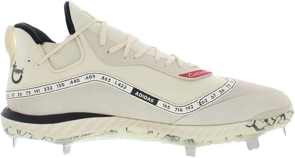 Мужские бейсбольные бутсы adidas Icon V Bounce, белый/черный — фото 3