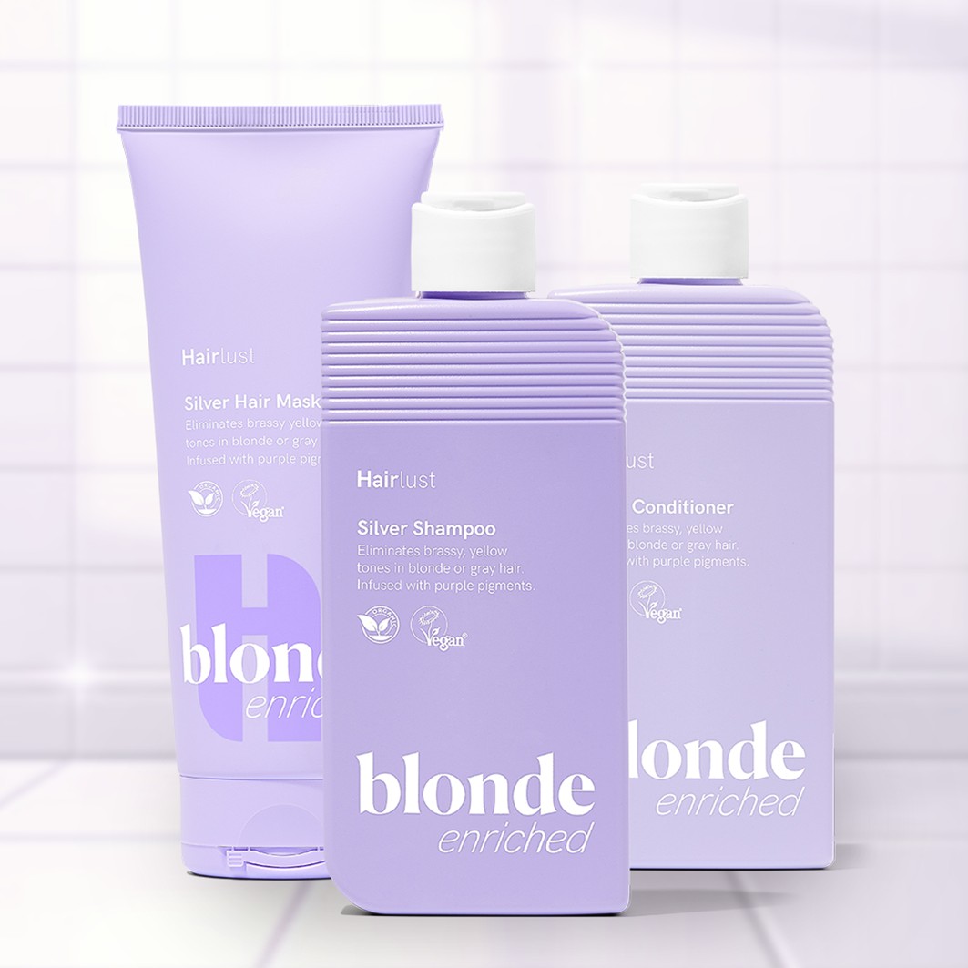 Маска для волос blonde enriched silver Hairlust, объем 200 мл — фото 4