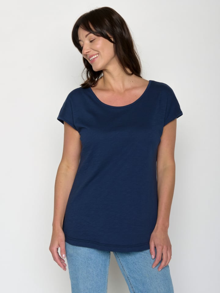 

Базовая футболка темно-синего цвета GreenBomb