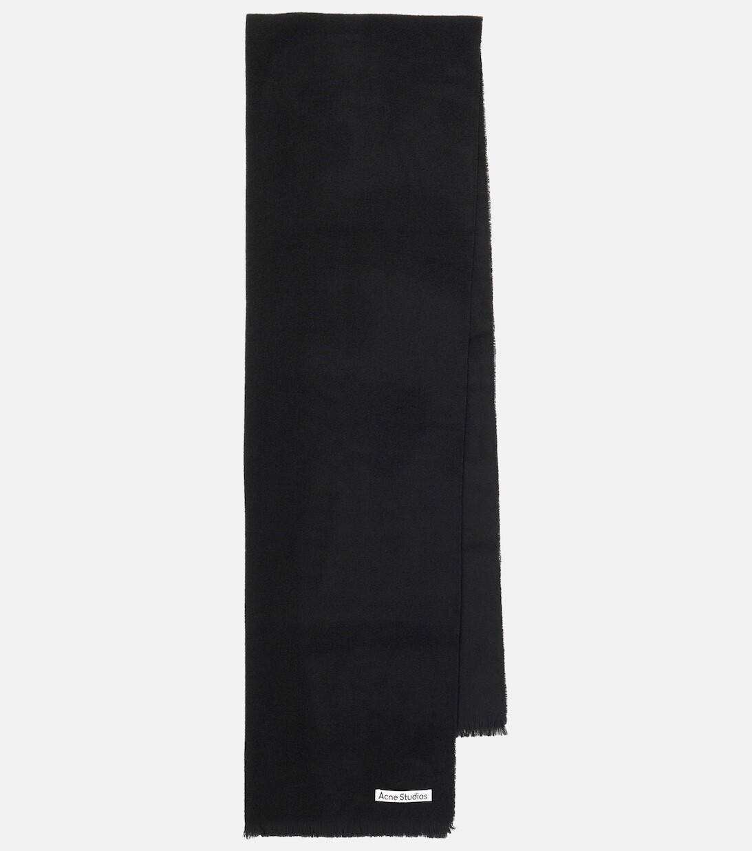 

Плетеный шерстяной шарф Acne Studios, черный