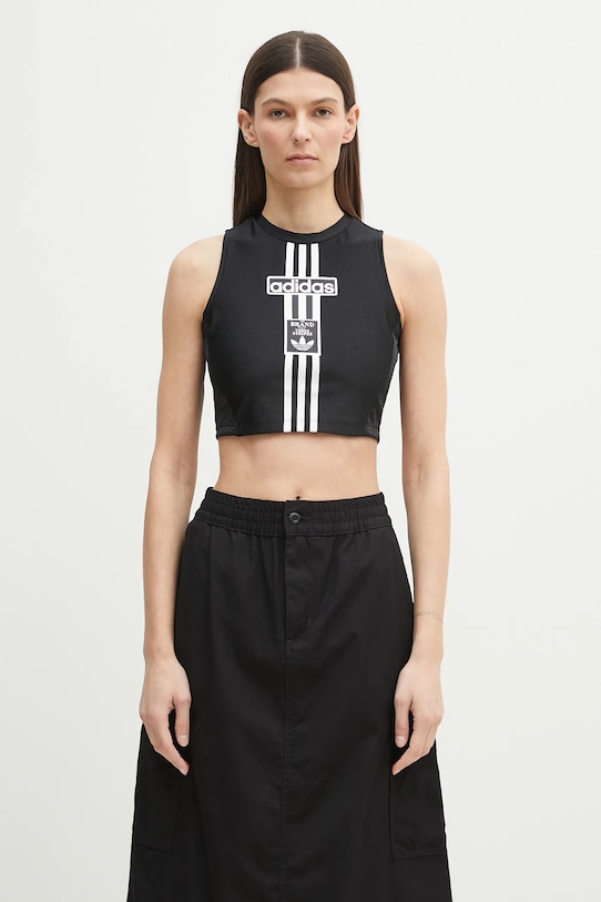 

Топ без рукавов Adidas Originals, черный