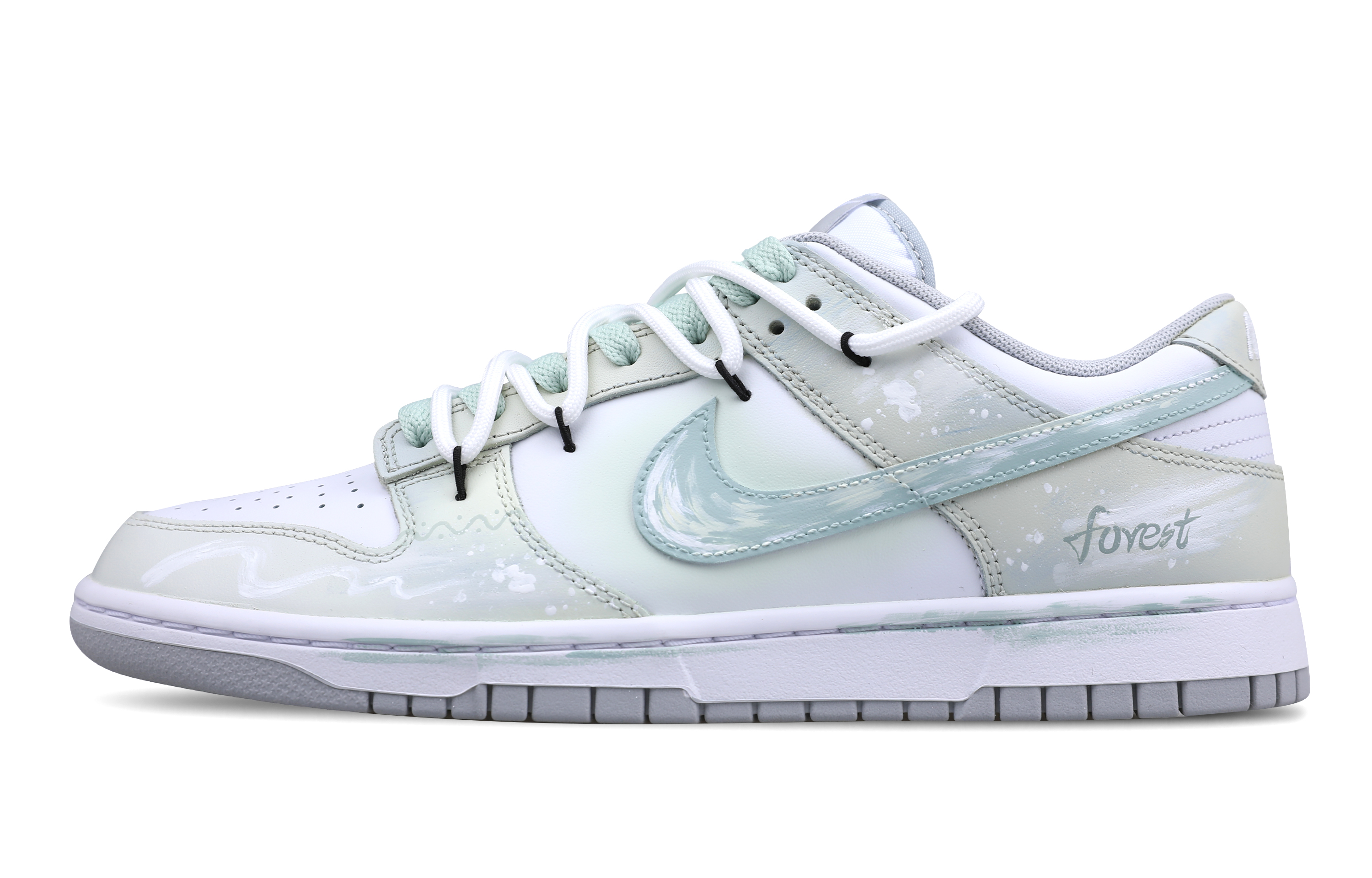 

Кроссовки для скейтбординга Dunk Low с противоскользящим эффектом, мужские, светло-зеленые Nike, Light Green