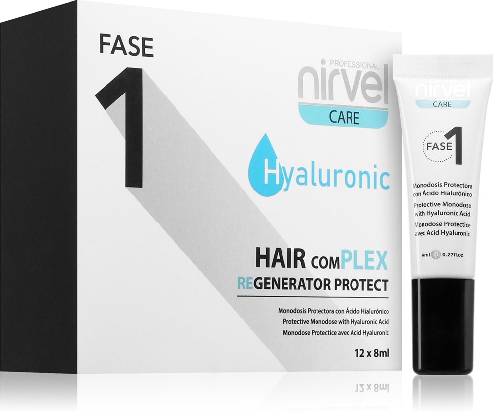 

Защитный уход фазы 1 для поврежденных волос Nirvel, 12× 8 мл
