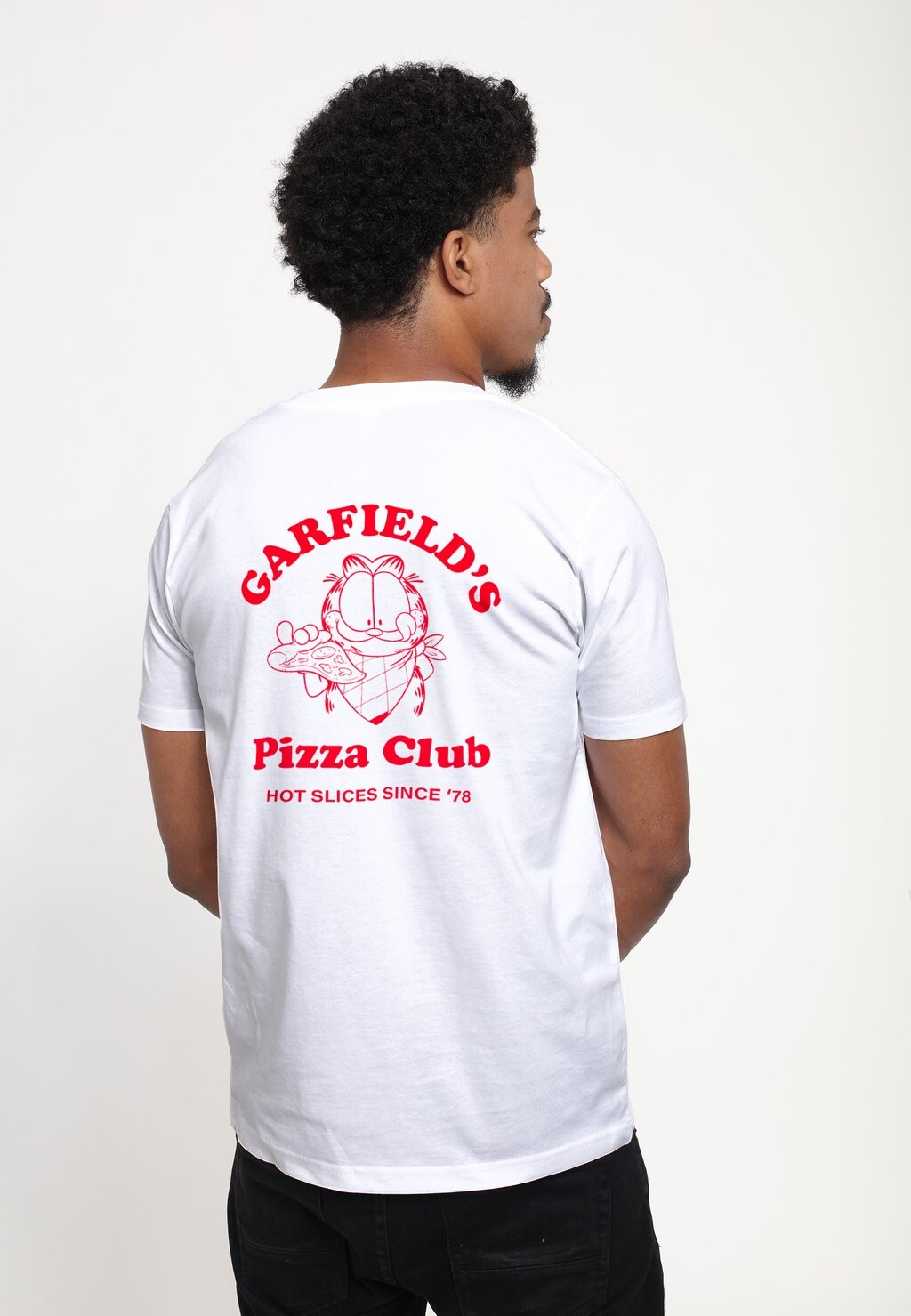 

Футболка с принтом Garfield 45 Pizza Club Henry Tiger, белая