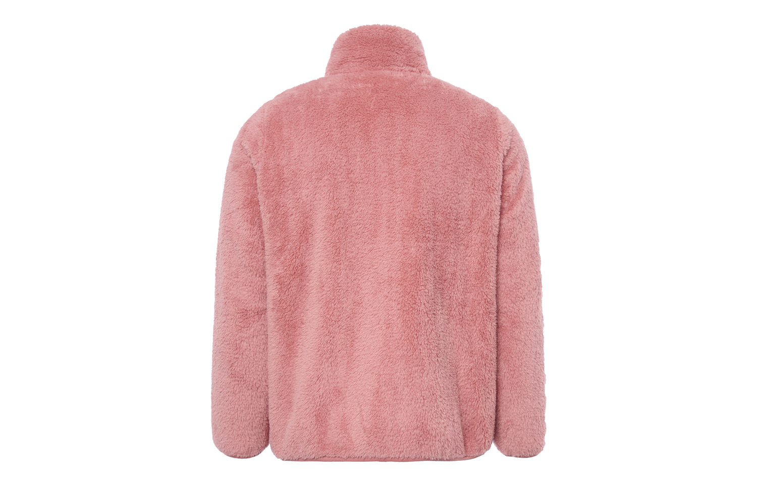 UNIQLO Бархатное пальто женское персиково-розовое, Peach Pink — фото 4