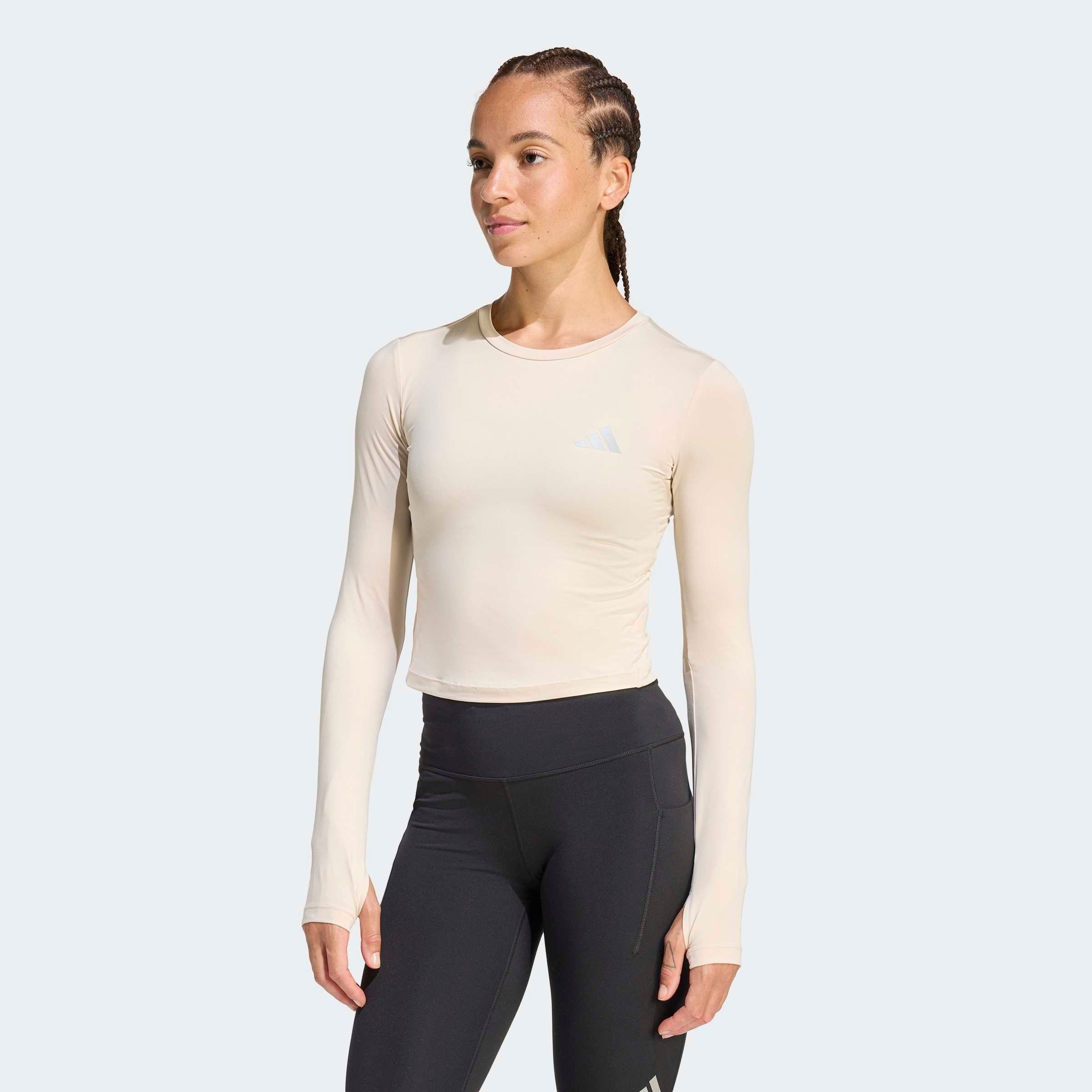 Adidas Performance Футболка Performance в бежевом цвете — фото 2