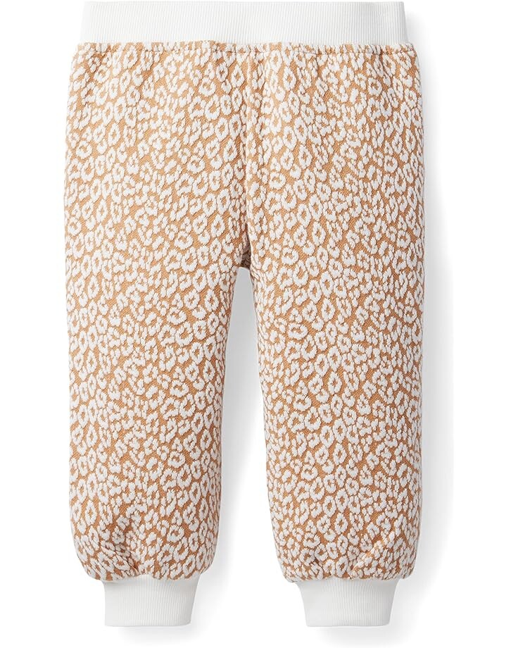 

Брюки Janie and Jack Jacquard Animal Print Jogger Pants, коричневый