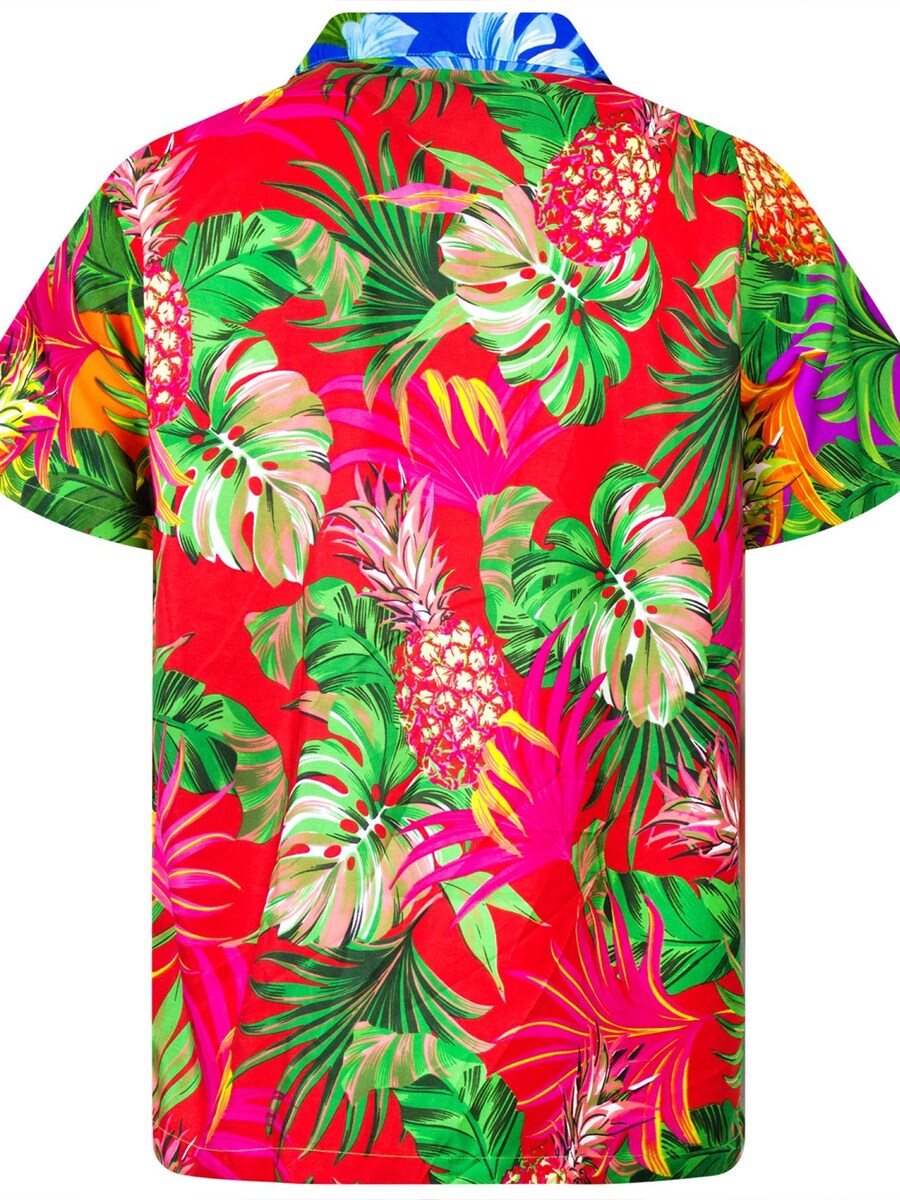 Рубашка на пуговицах классического кроя King Kameha Pineapple Leaves, Mixed Colors — фото 2