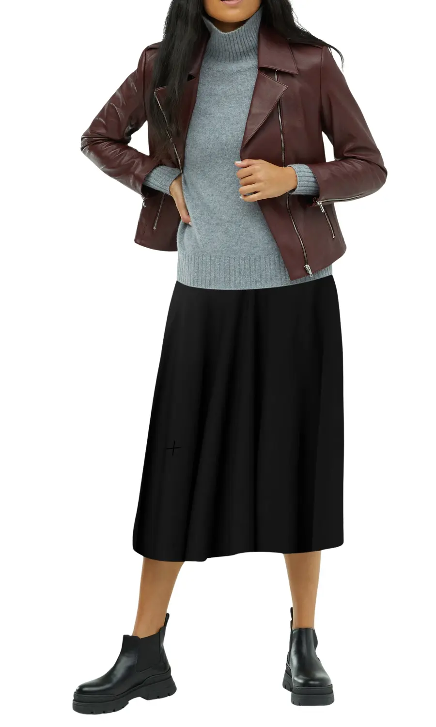 

Lou Легкая куртка из ягненка Italic, Merlot