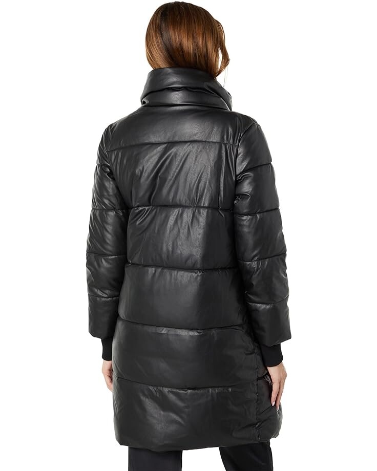 

Пуховик NVLT Faux Leather Long Puffer, черный