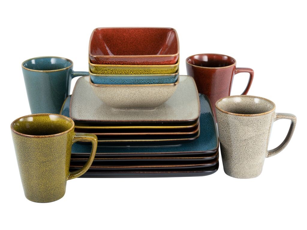 

CreaTable, 22316, Retro Style Colorful, комбинированный сервиз, 16 предметов, керамика, мультиколор