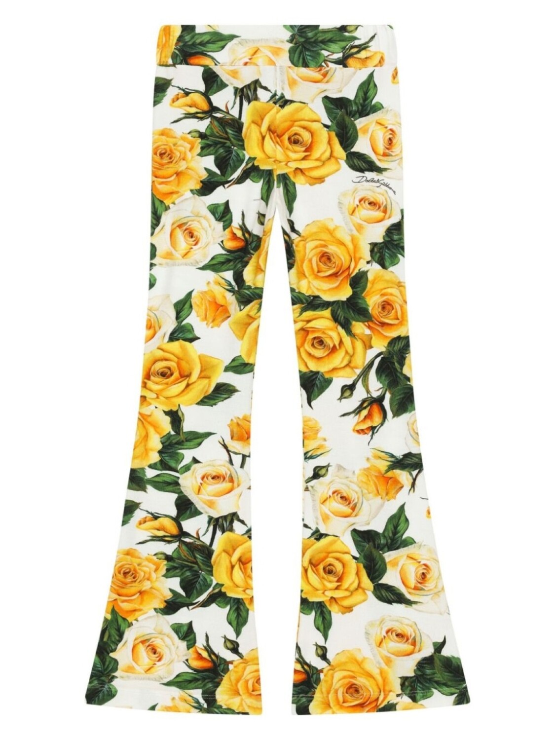 

Dolce & Gabbana расклешенные брюки с цветочным принтом, белый