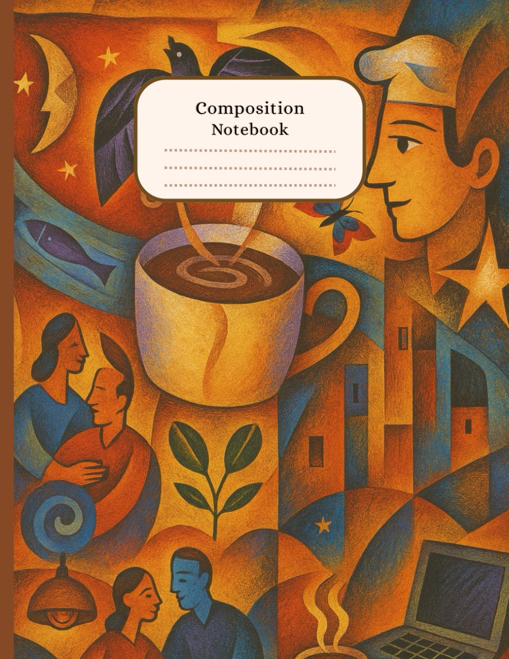 

Cozy Coffeehouse Vibes Notebook Whimsical Perfect for Fall: Gifts for Fall, Autumn Gifts, Coffee Lover Gift 140 College Ruled Pages (Independently published)