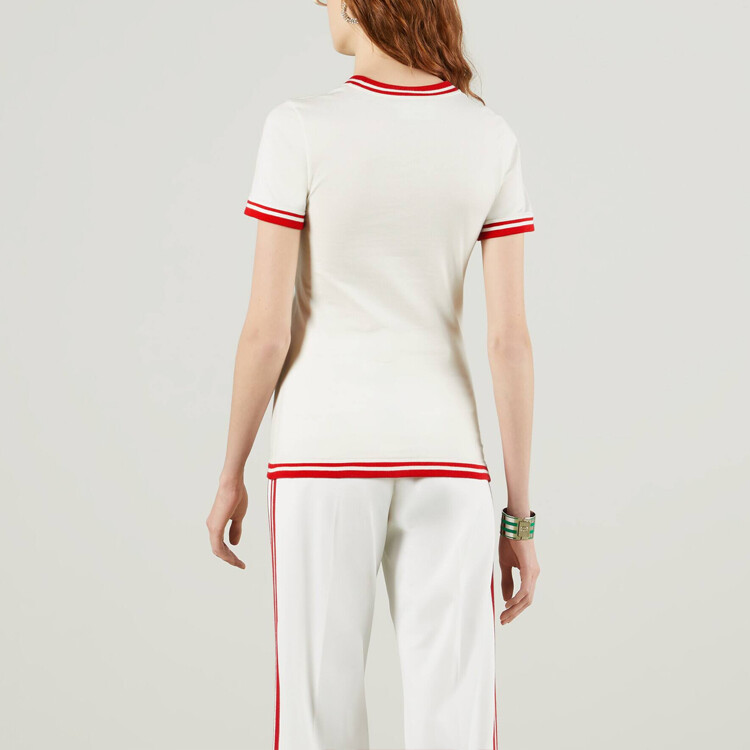 Футболка женская Adidas X Gucci, белый — фото 4