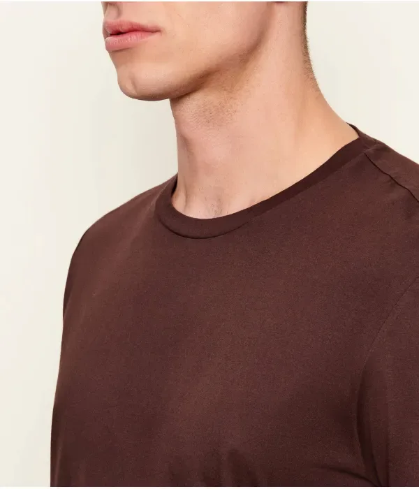 Футболка Тесслера slim fit Boss, коричневый — фото 4
