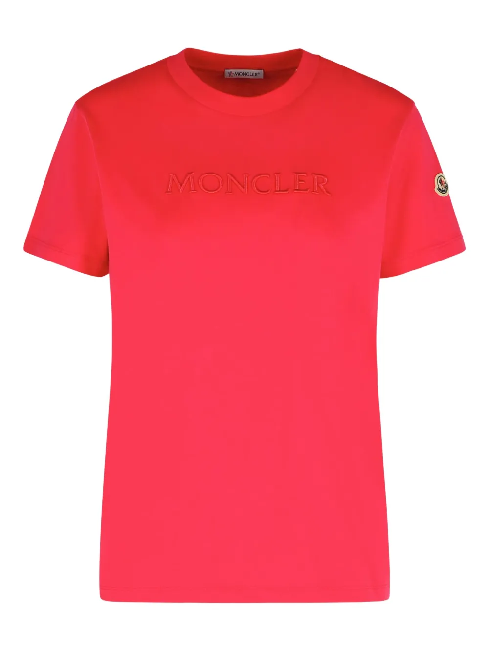 

Футболка с круглым вырезом MONCLER, розовый