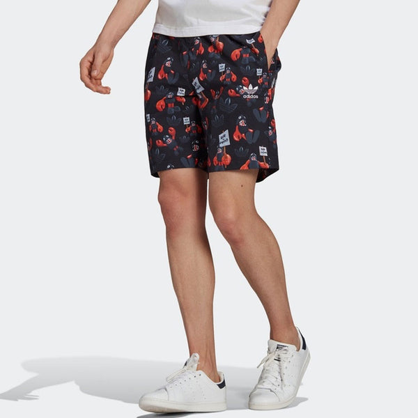 Шорты men's casual cozy sports black shorts Adidas, черный — фото 3