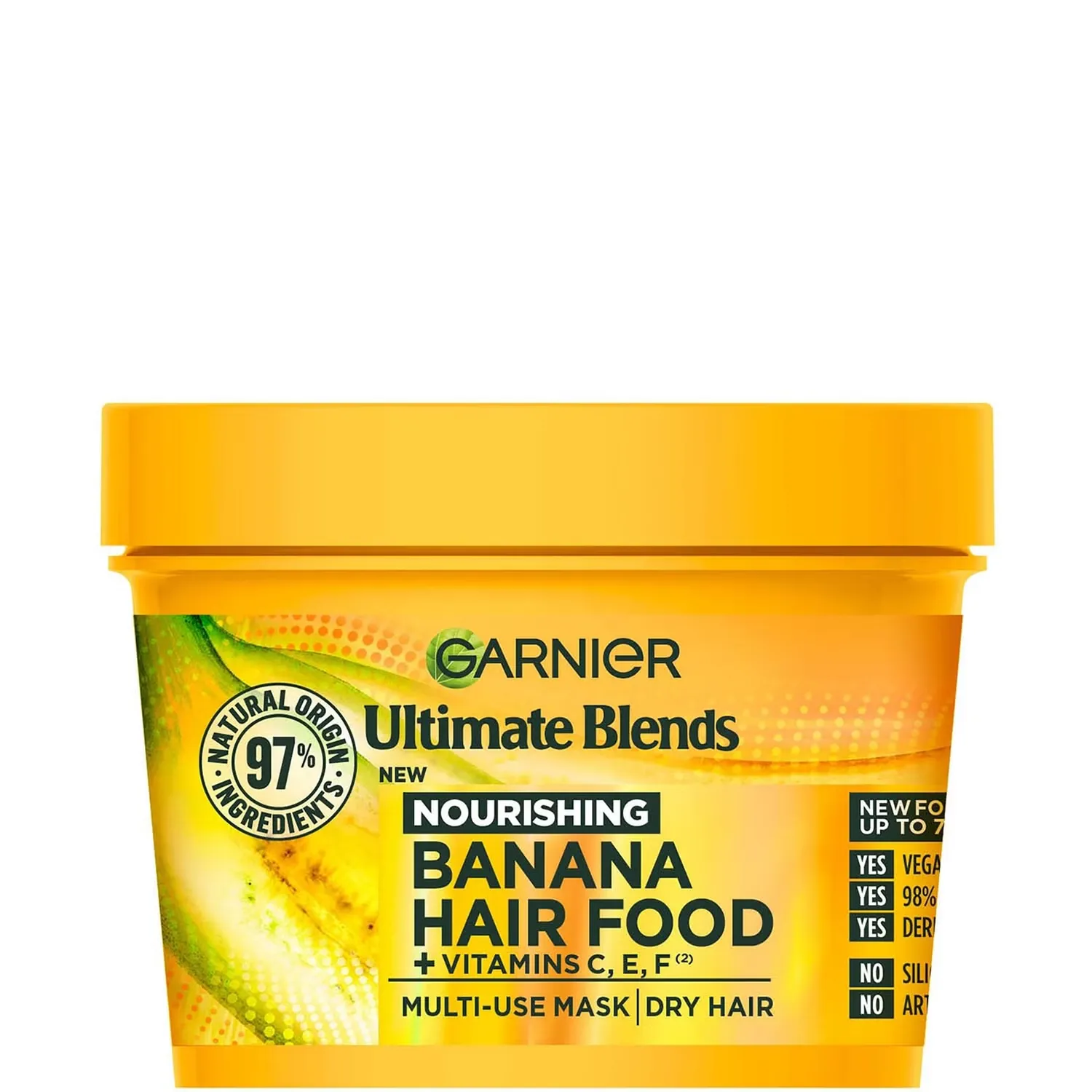 

Ultimate Blends Hair Food Banana 3-в-1 маска для ухода за сухими волосами 390 мл Garnier