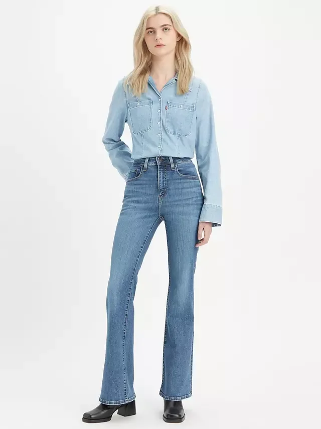 Джинсы-клеш с высокой посадкой 726 Levi's, Blue Wave Mid