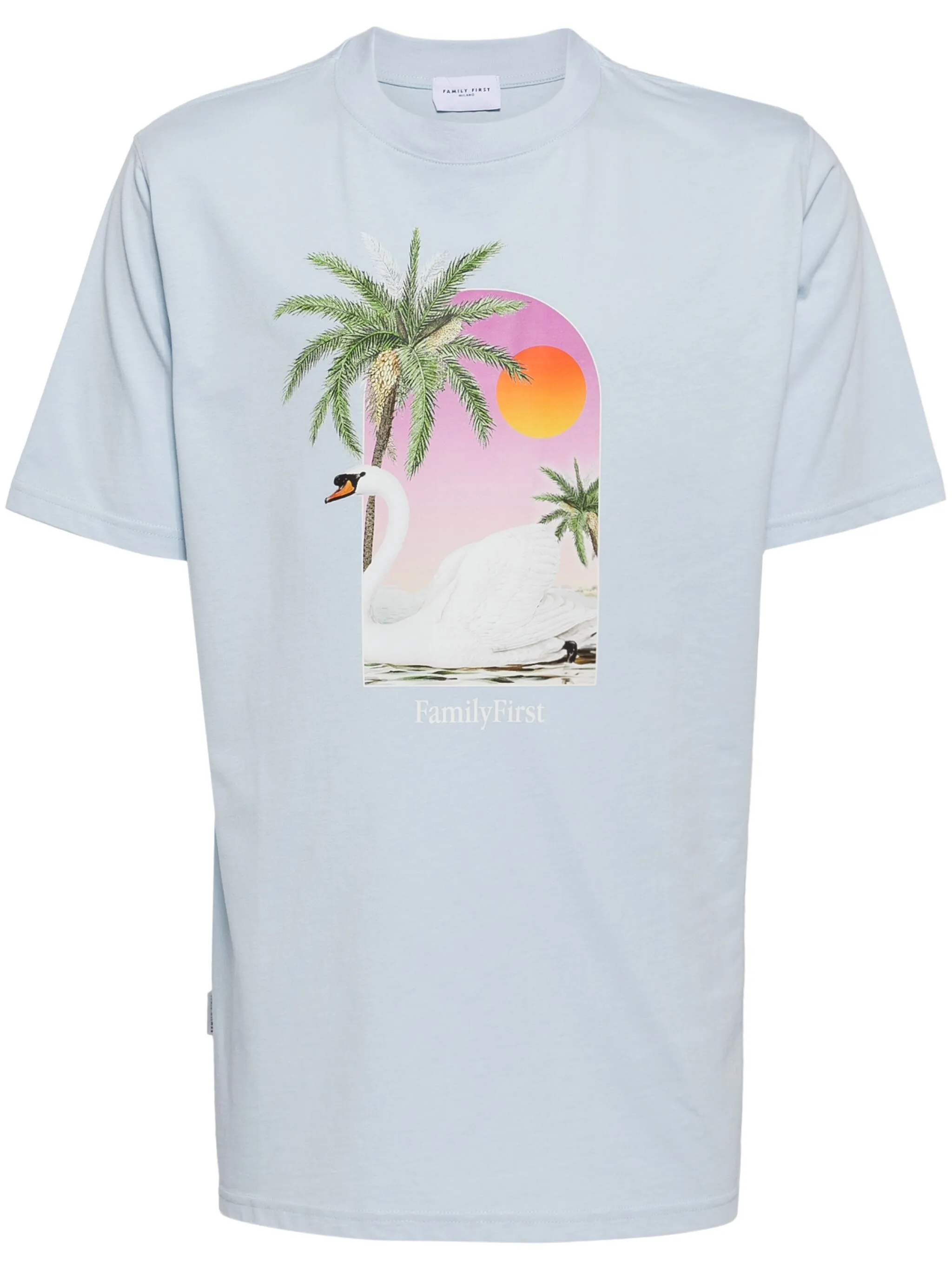 

Футболка с надписью Family First, синий