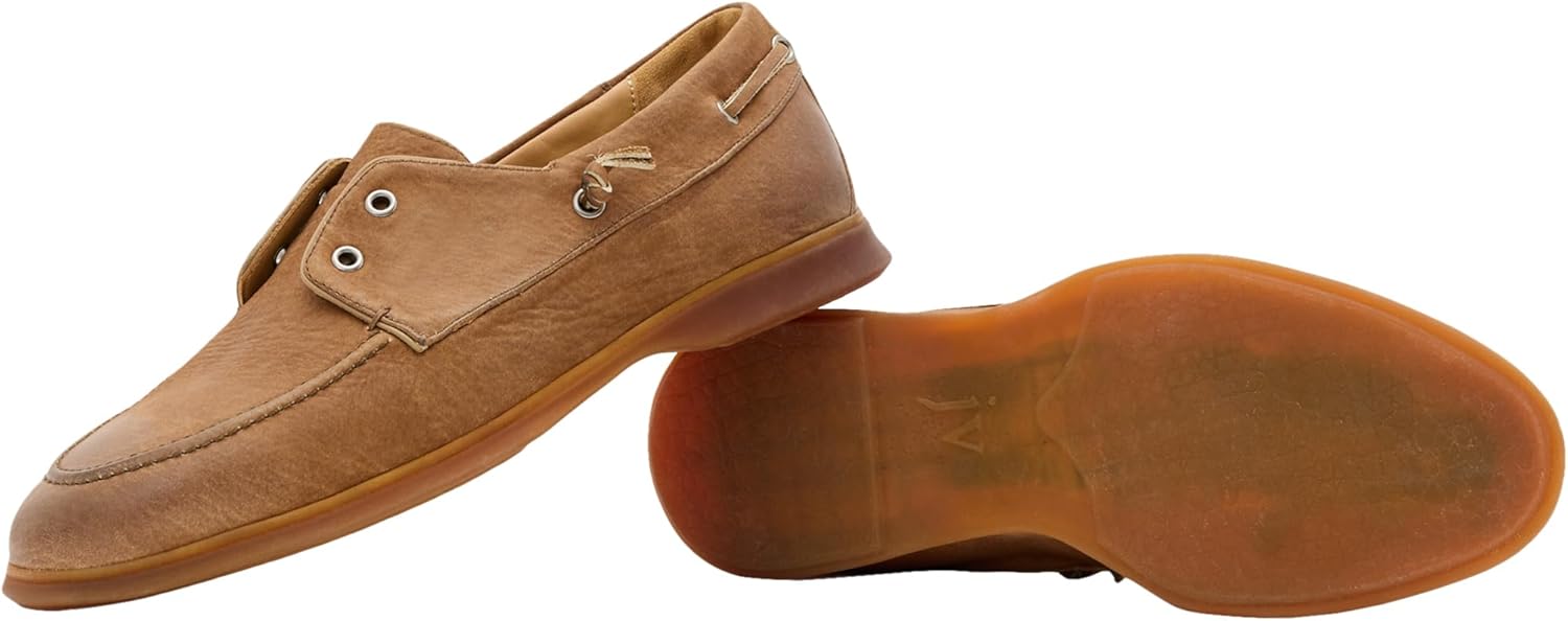 Мужские лодочные туфли John Varvatos Thompson Yacht Venetian, коричневый — фото 2