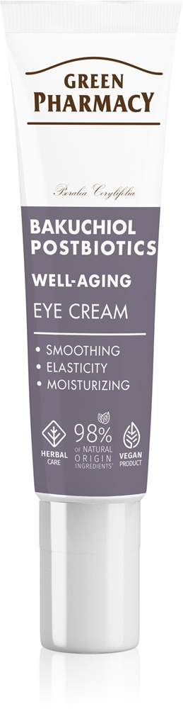 

Крем для глаз с бакучиолом и постбиотиками, антивозрастной крем для глаз Green Pharmacy, 15 мл