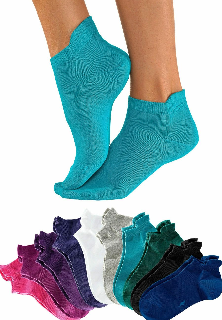 

Носки KangaROOS 10ER PACK, Himbeere Schwarz Pink Pflaume Weiß Grau Türkis Petrol Blau Lila/Multi-Coloured