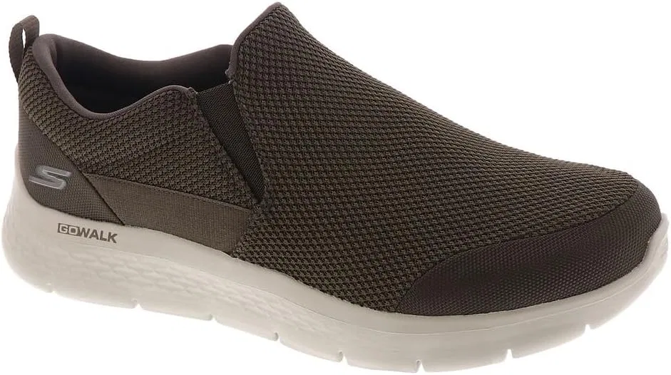 Мужские кроссовки Skechers Go Walk Flex Impeccable II, Khaki Textile — фото 2