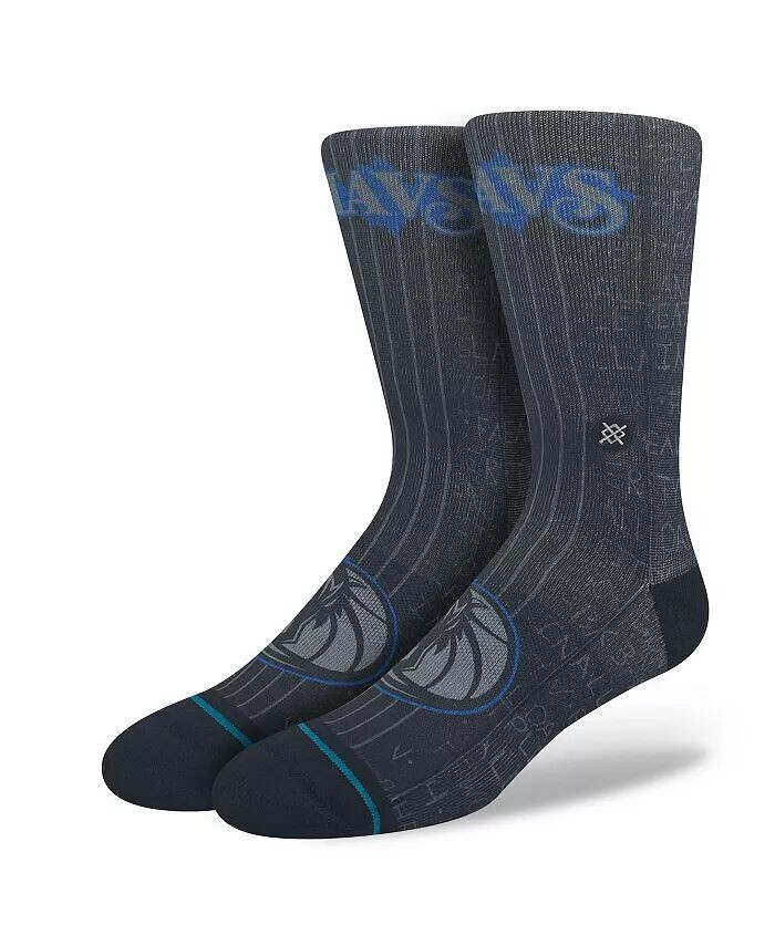

Мужские и женские носки Dallas Mavericks 2023/24 City Edition Crew Socks Stance, черный