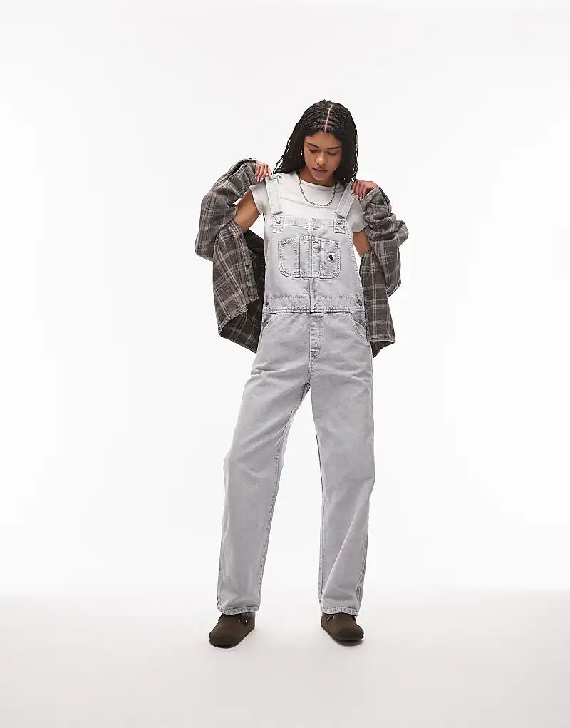 

Комбинезон Carhartt WIP прямого кроя из денима серого цвета