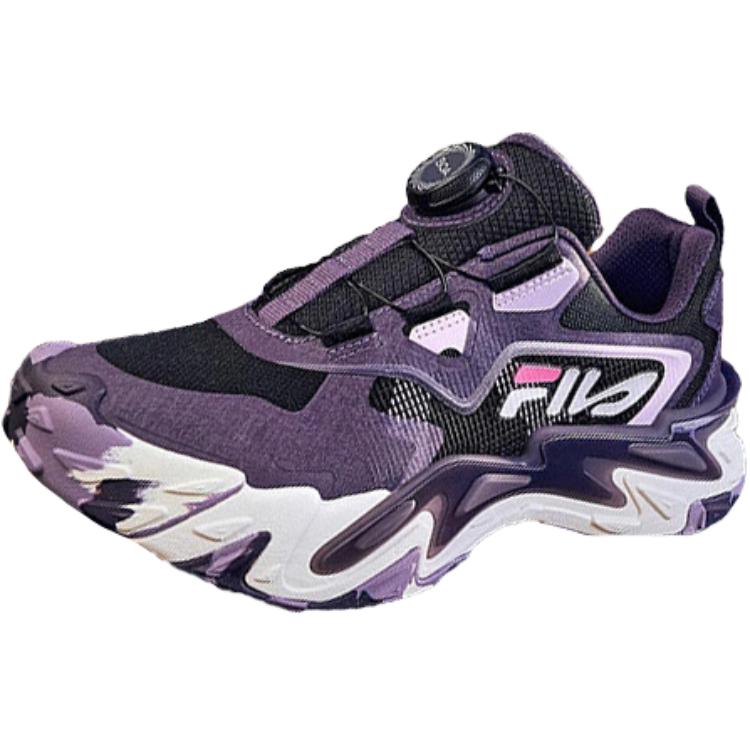

FILA KIDS Детские кроссовки BOA с нескользящей подошвой, износостойкие, темно-фиолетовые, белые, черные, подростковые