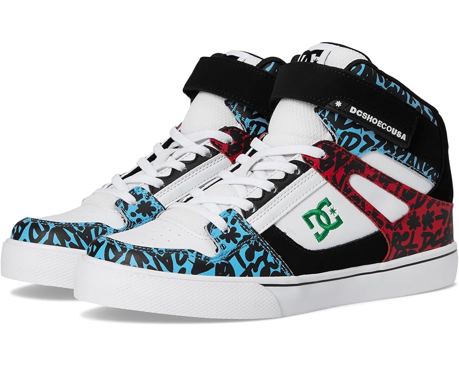 

Кроссовки DC Kids Pure High-Top EV, цвет Blue/Red/White