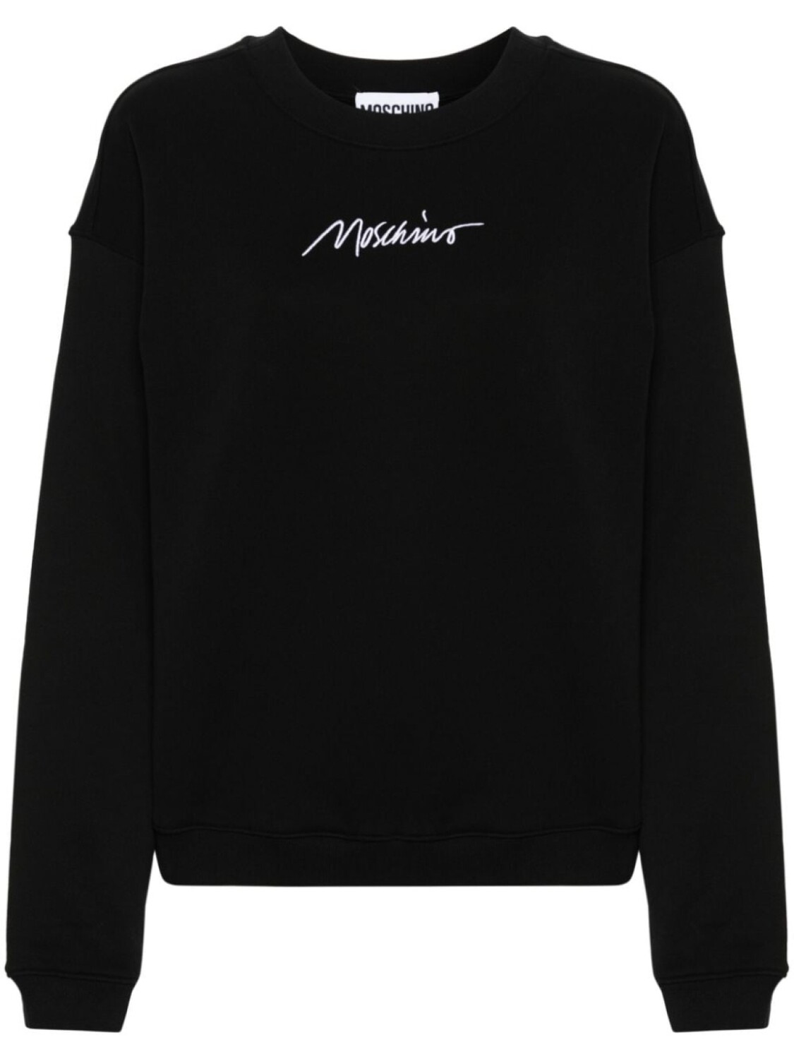 

Moschino толстовка с вышитым логотипом, черный