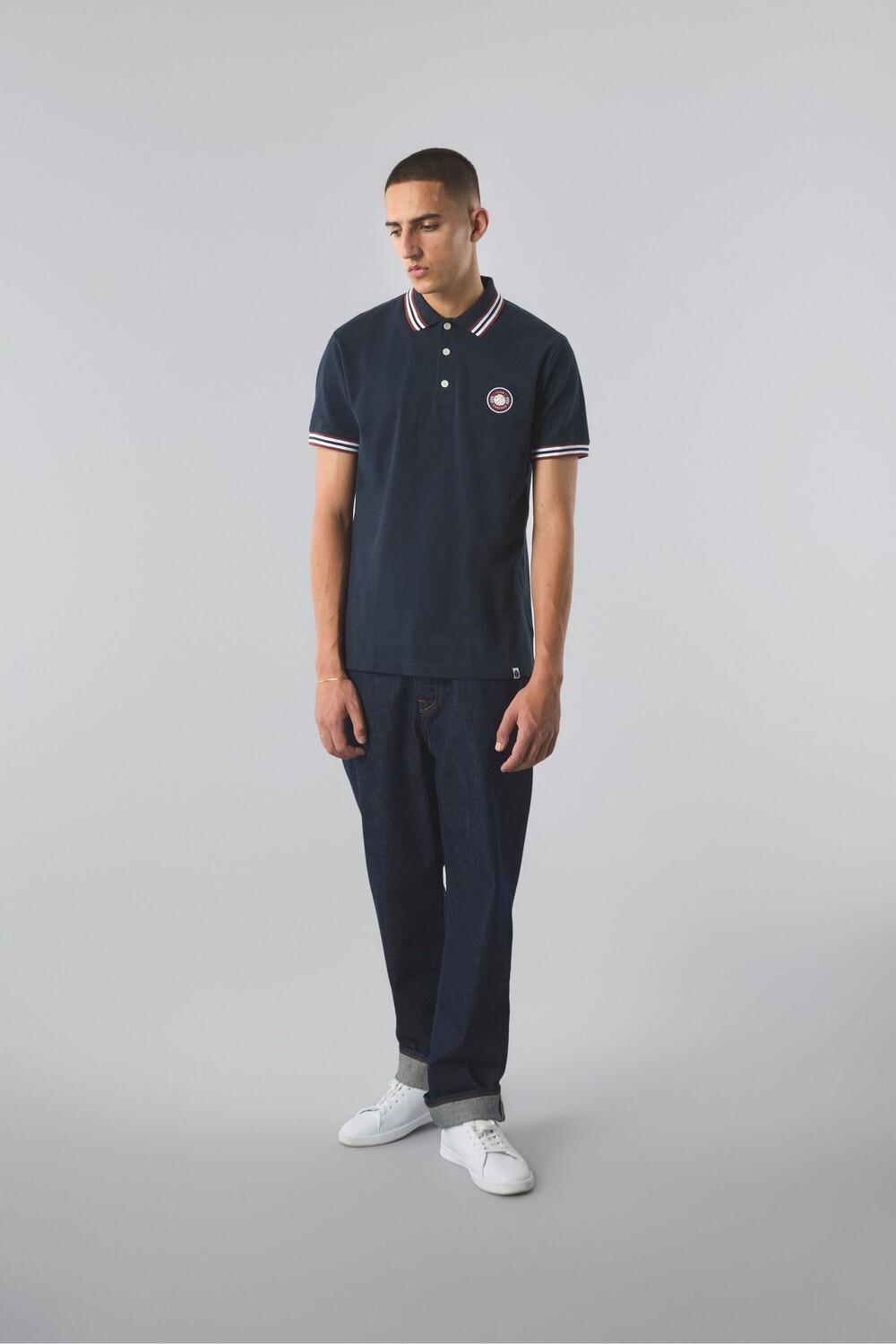 

Рубашка поло с наконечником Pretty Green, синий