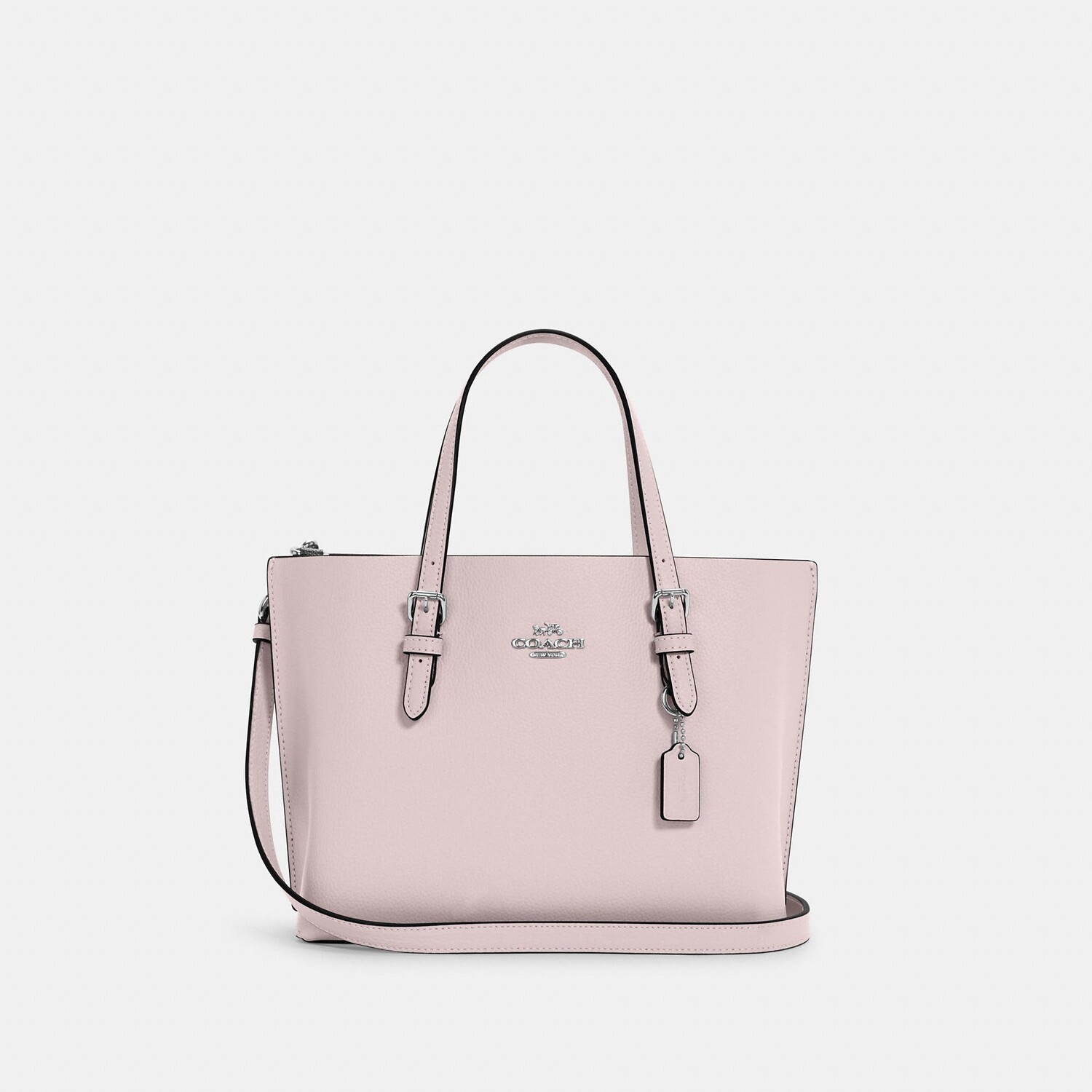 

Сумка-тоут Coach Outlet Mollie 25, цвет Silver/Ice Pink