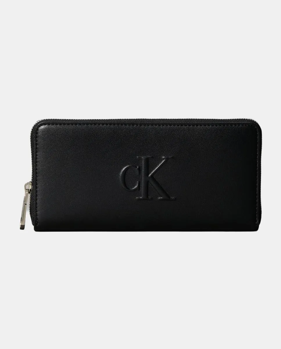

Большая сумка с тисненым логотипом Calvin Klein, черный
