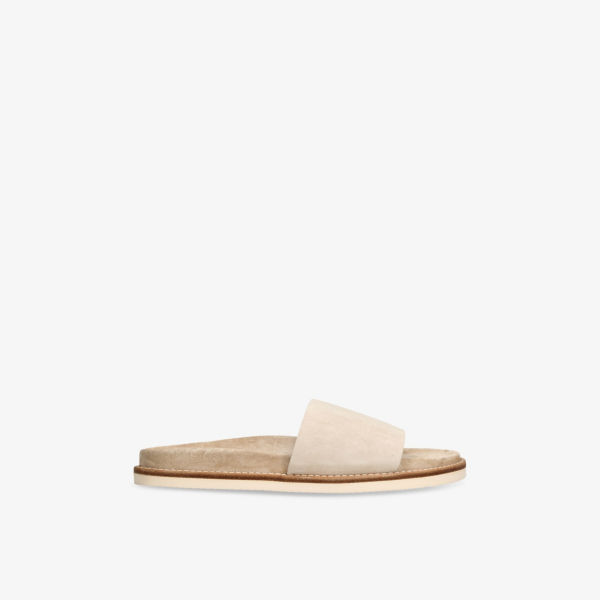 

Сандалии Brunello Cucinelli из замши, бежевый