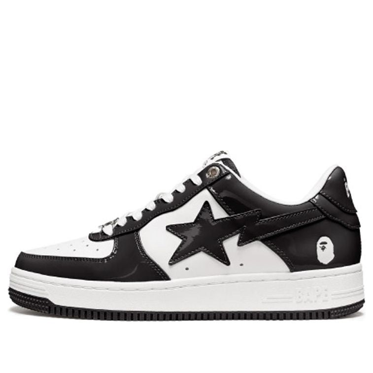 

Кроссовки A BATHING APE Bape Sta Low 'Black White', черный