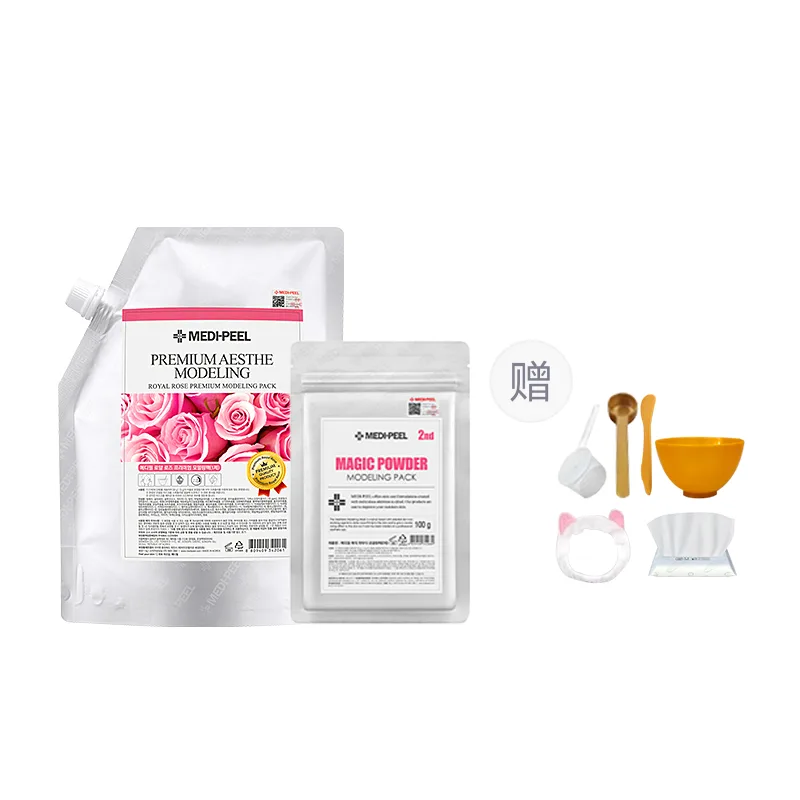 Набор Medi-Peel — Медицинская маска для лица , Rose Soft Film Set 1100g+Soft Film Tool Four-Piece Set+Hairbands+Facial Towels