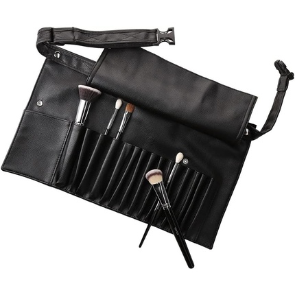 

T4B LUSSONI Экологичный кожаный пояс для кистей для макияжа, черный Tb Tools For Beauty