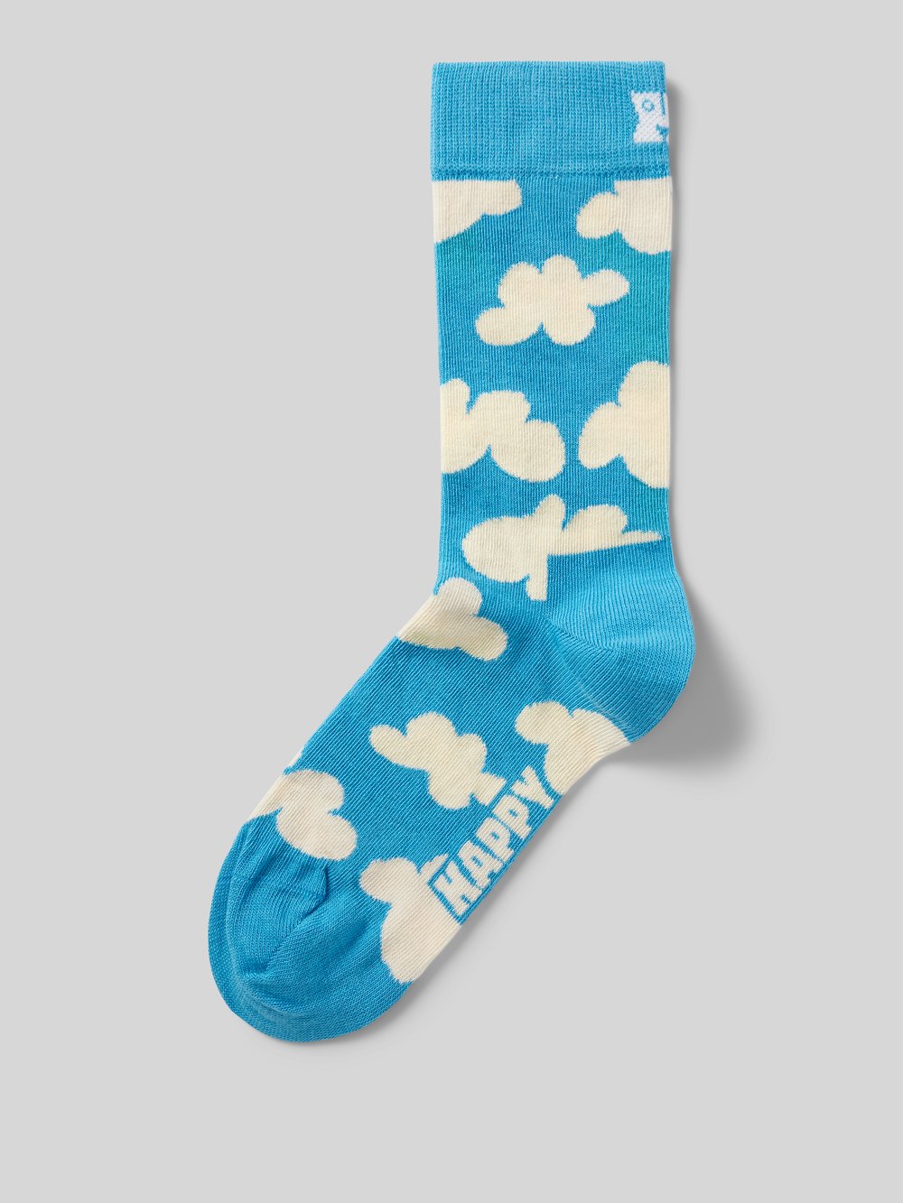 

Носки с эластичными ребристыми манжетами Happy Socks, светло-голубой