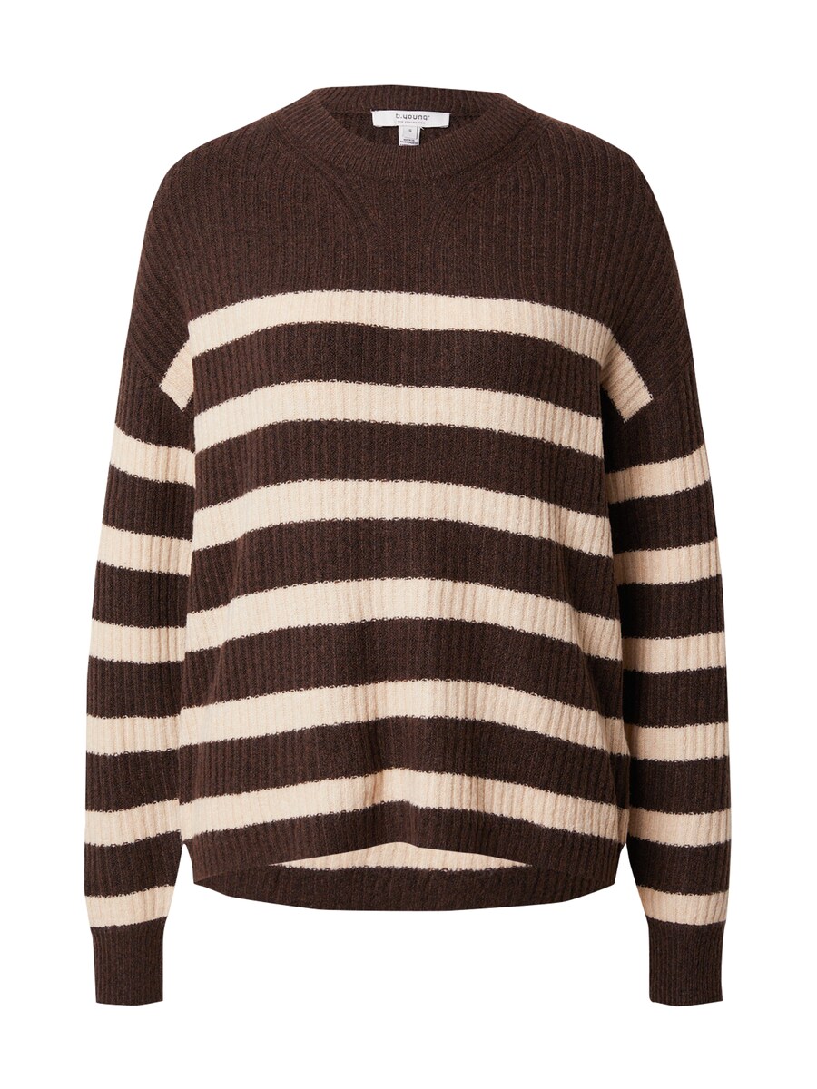 

Тонкий вязаный свитер b.young Sweater Onema Oneck, цвет beige/brown