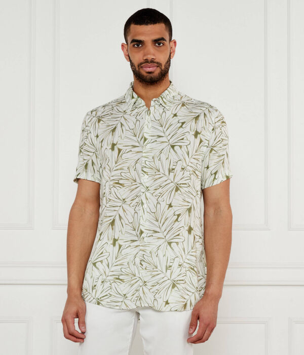 

Рубашка Slim fit Guess Jeans, зеленый
