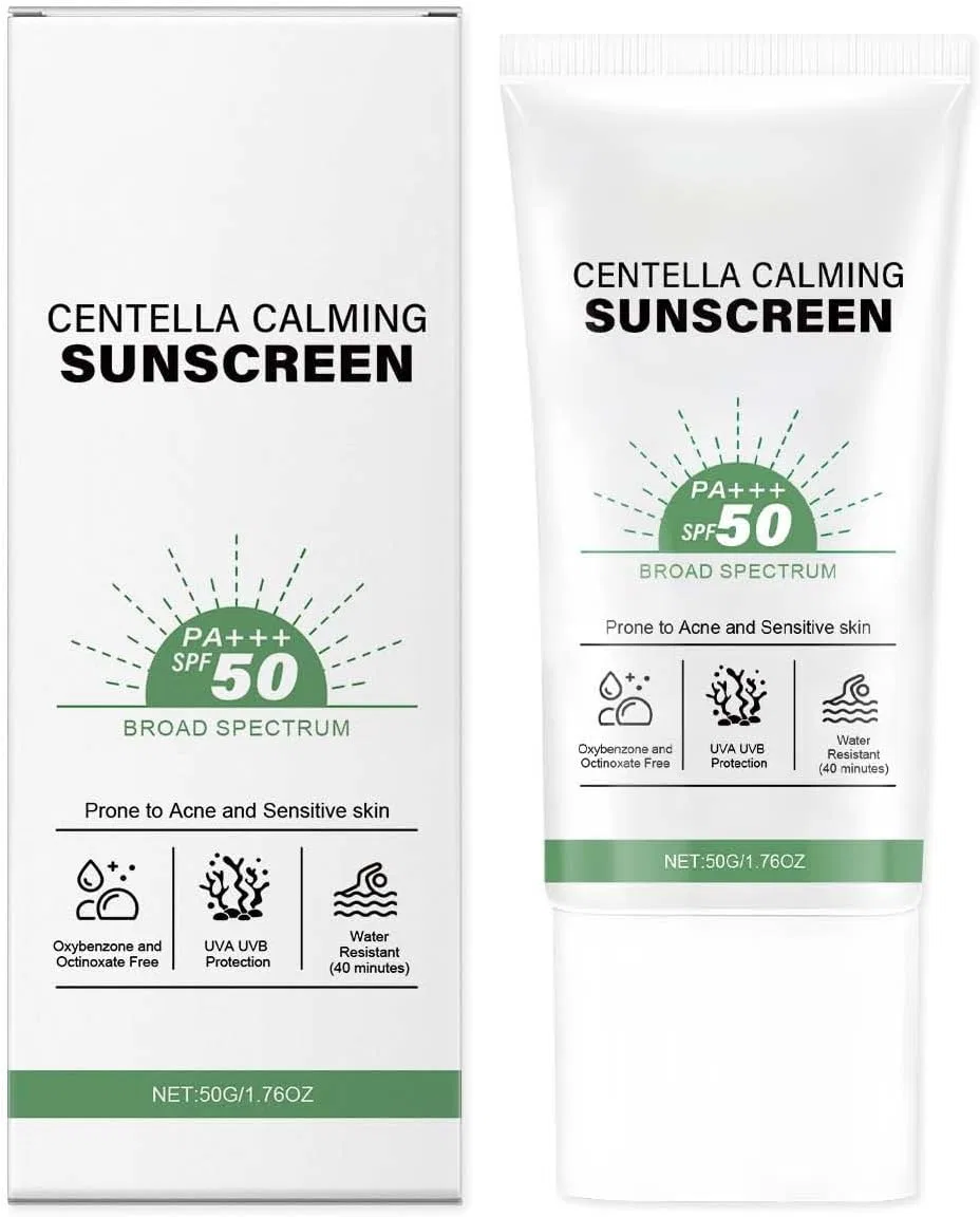 Солнцезащитный крем для лица Centella Asiatica SPF50+ PA+++ белый Generic