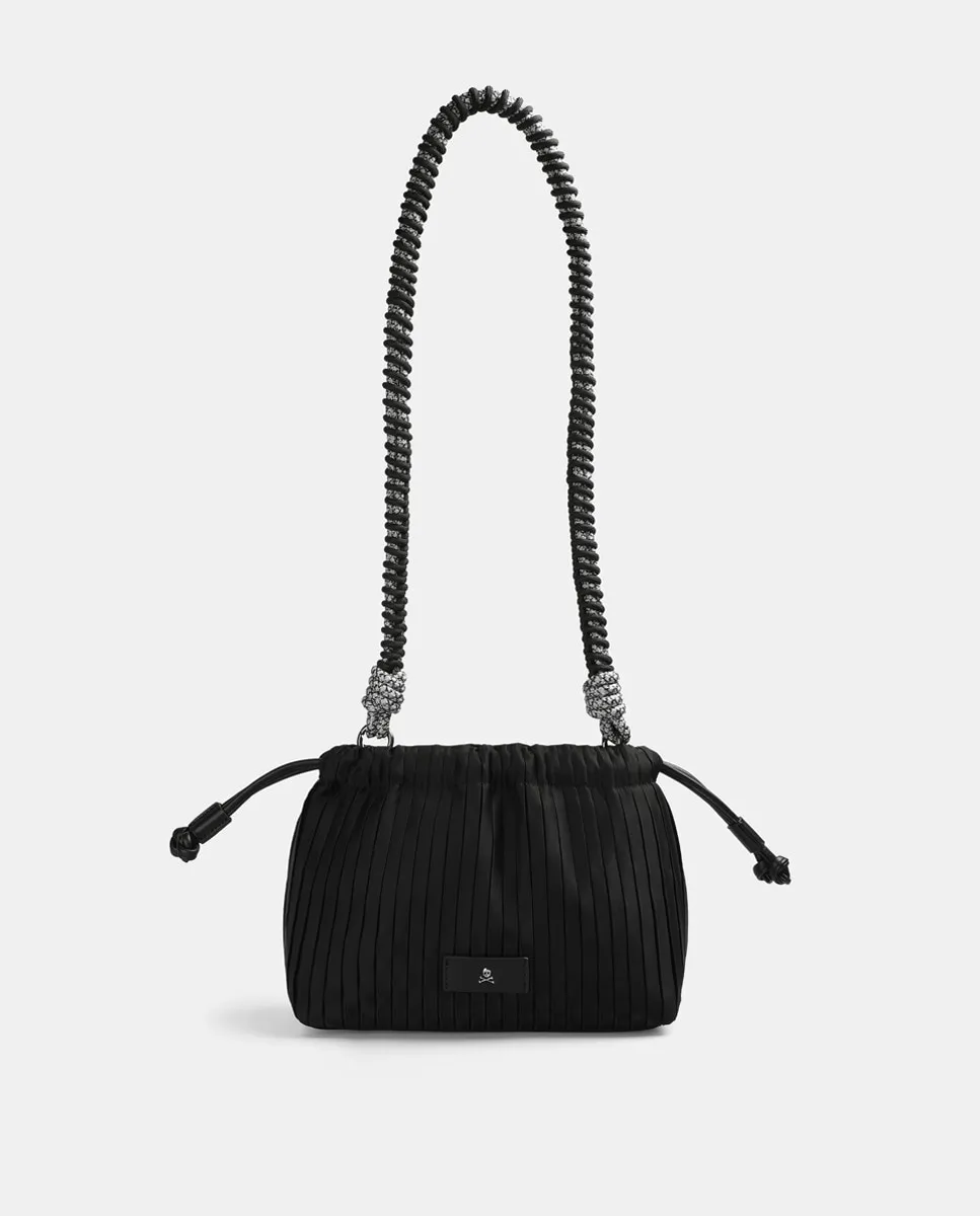 

NY PLEATED BAG маленькая сумка через плечо черная Scalpers, черный