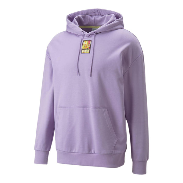 

Толстовка x britto hoodie 'purple yellow' Puma, фиолетовый