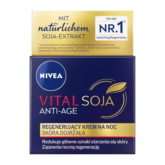 

Восстанавливающий ночной крем, 50 мл Nivea, Vital Soja Anti-age