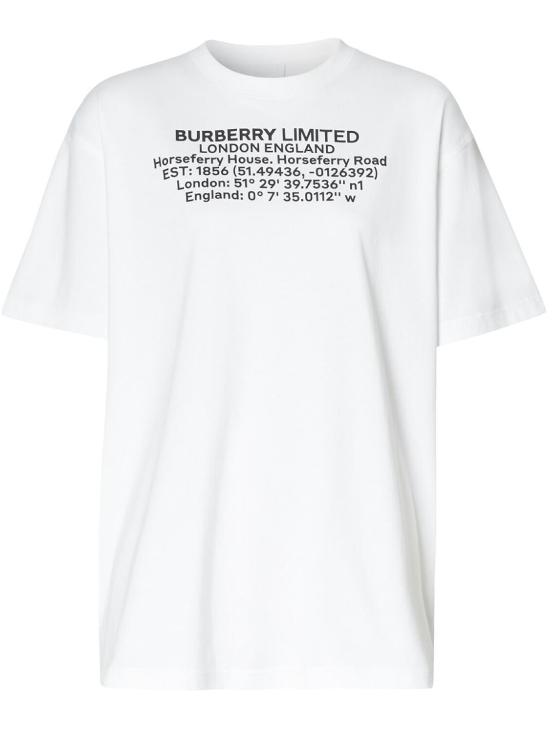 

Burberry футболка с принтом, белый