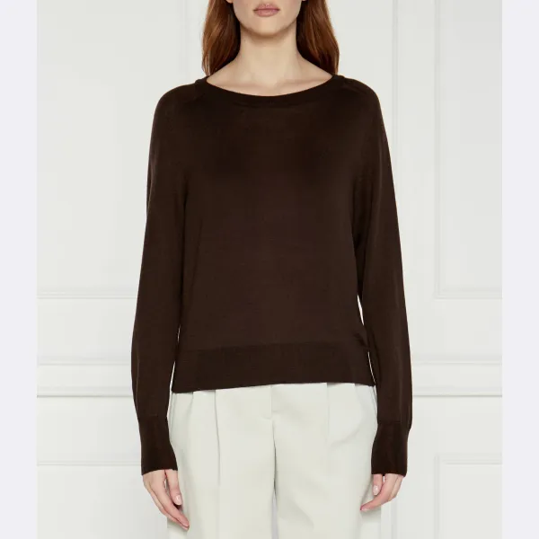 

Шерстяной свитер обычного кроя Max Mara, коричневый